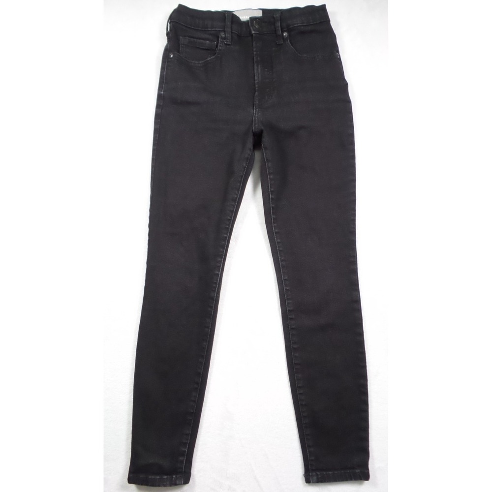 Everlane Jeans Womens Size 27 Black Denim Ankle High Rise Stretch 5-Pocket